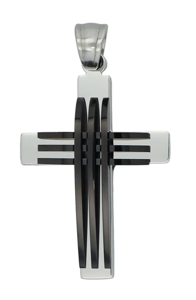 AKZENT Akzent Heren hanger "Nyrelle" - ionengeplateerd - Edelstahl - bicolor