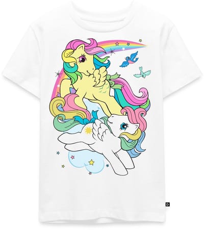 My Little Pony Retro Pony's Met Gekleurde Manen Premium T Shirt Kinderen
