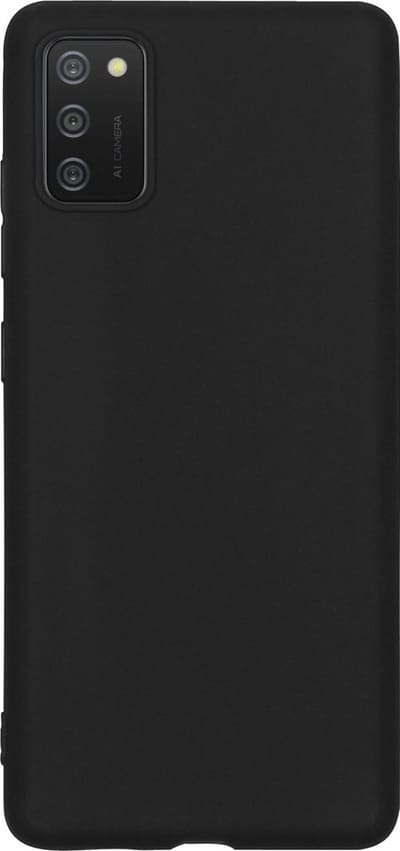 Hoes - Geschikt voor Samsung Galaxy A02s - Sterk & Shockproof - Hoesje Cover - Siliconen Case - Zwart