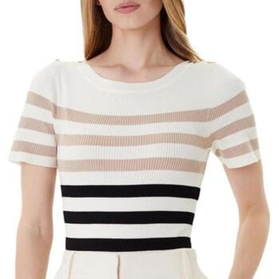 T-shirt Korte Mouw Morgan Rayure