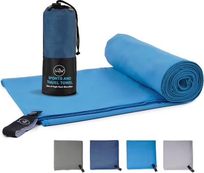 Microvezel handdoek 90x180 cm - superzacht, extreem absorberend, sneldrogend, machinewasbaar, reis- en gymhanddoek