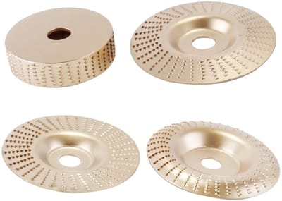 Dailygoody - Houtslijpschijfset - 4-delige set - Voor haakse slijpers - 16mm binnen - 100mm buiten - Geschikt voor houtbewerking - Perfect voor slijpe