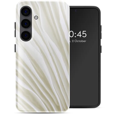Selencia Hoesje - Geschikt voor Samsung Galaxy S24 - Backcover - Nature Light Brown