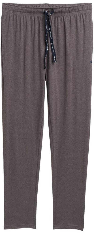 Tom Tailor - Pyjamabroek in gemêleerde look - Maat 48 - grey-dark-melange