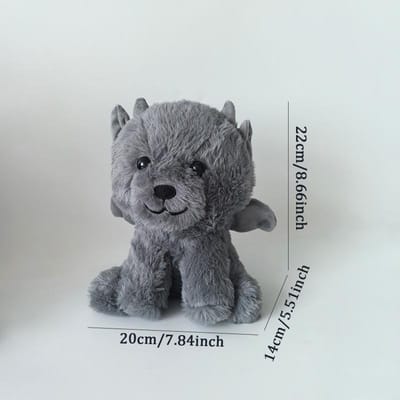 Treasuringu Nieuwe Gargoyle Beer Pluche Speelgoed Gargoyle Pluche Pop Karakter Perifere Gevulde Pop Halloween Kerstmis Zacht Kussen gray