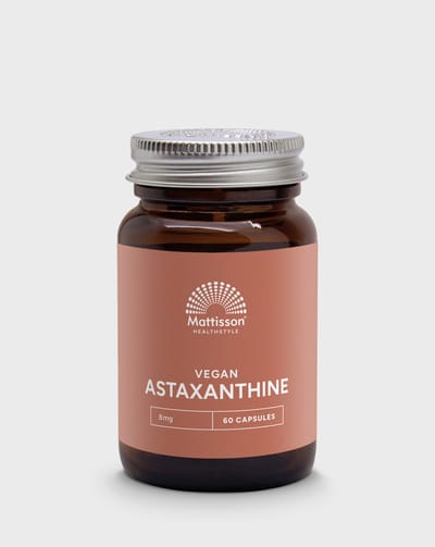 Mattisson - Vegan Astaxanthine 8mg – Astaxanthine Nataxtin Carotenoïde - Voedingssupplement - Vegan - 60 Capsules