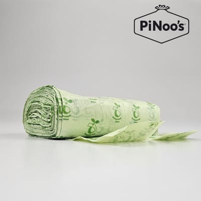 Biologisch Afbreekbare Afvalzakken 10 Liter | 100 Zakken | Handvat | BIO | 40x55 cm - Composteerbare Afvalzakjes 10 Liter, GFT Zakjes 10 Liter, Biologsiche zakjes 10L