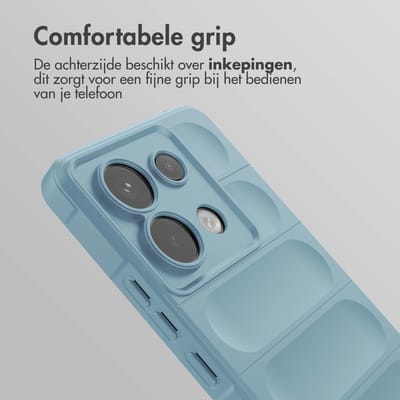 imoshion Hoesje - Geschikt voor Xiaomi Poco X6 Pro - EasyGrip Backcover - Lichtblauw