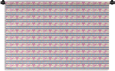 Wandkleed - Wanddoek - Roze - Olifant - Lijn - Design - 180x120 cm - Wandtapijt