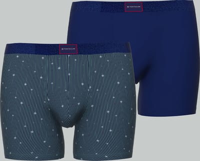 TOM TAILOR Stretch Cotton - 2-pack heren Long Boxer - Groen - Maat L