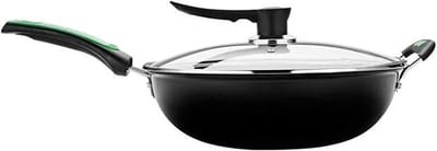 Koekenpan - Antiaanbakpan - Koken - Ergonomisch handvat - 34 cm - Zwart