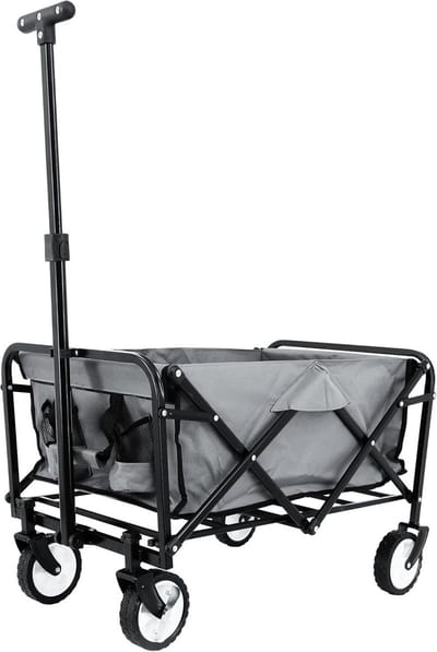 Opvouwbare Bolderkar voor Outdoor Activiteiten tot 80 kg - Handwagen met Parkeerrem