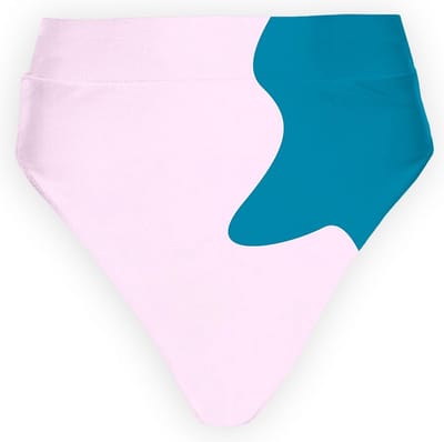 Sea'sons Official - Kleurveranderend - High Waist Bikinibroek - Teal-Pink - M