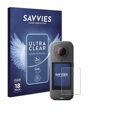 Savvies - Screenprotector voor Insta360 X4 Air - Folie Beschermfolie transparant 18 Stuks