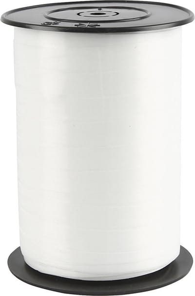 Wit ballon lint 5mm breed - 500 m.