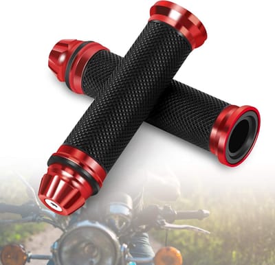 CNC Aluminium Anti-slip Rubber Remhandvatten voor 7/8" Motorfiets Stuur, Duurzaam en Ergonomisch Ontwerp