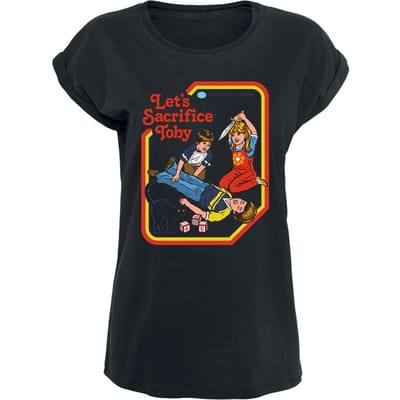 Steven Rhodes - Fun T-shirt - Let's Sacrifice Toby - M tot 5XL - voor Vrouwen - zwart