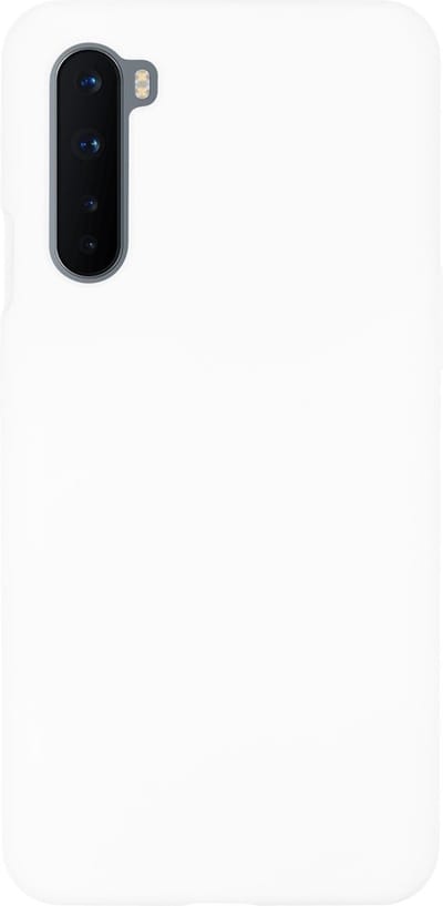BMAX Siliconen hard case hoesje geschikt voor Oneplus Nord - Hard Cover - Beschermhoesje - Telefoonhoesje - Hard case - Telefoonbescherming - Wit