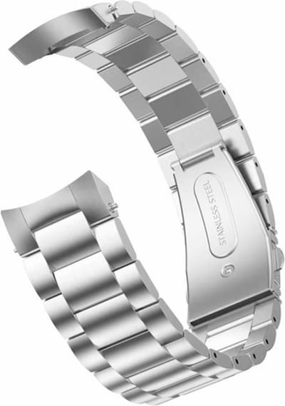 Go Go Gadget - Geschikt voor Samsung Galaxy Watch 41mm/42mm - Smartwatchbandje - Staal - Zilver