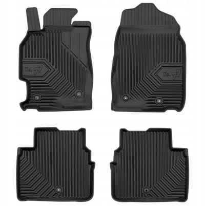 Frogum No.77 - Automatten set - Geschikt voor Mazda 6 II 2007-2012 - 3D TPE Rubber - 4-delig - Hoogte 4cm - Zwart