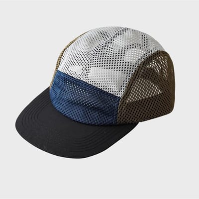Nouvelle Casquette de Baseball à Visière Plate à Séchage Rapide 5 Panneaux Hommes Assortie aux Couleurs Casquette Trucker en Maille Femmes Protection UV Casquettes Snapback Réglables gray
