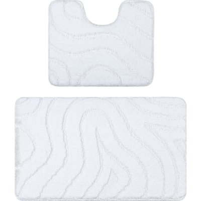 Kleden Rugsx Tweedelige badkamerset tapijt SUPREME WAVES, Golve 60x100 cm
