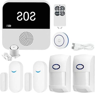 Smart Home Alarm - Beveiligingskit WiFi - Huis Beveiligen - APP Bediening - Kit F - Wit