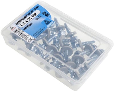 Deltafix - M.boorschr. ring 6,3x25 verz 25st