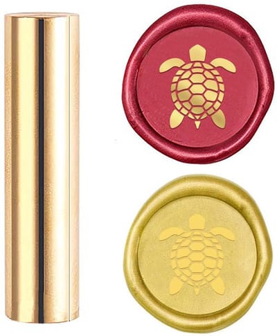 Allecto - Wax Seal - Zeeschildpad - Mini Messing Afdichting - 15mm