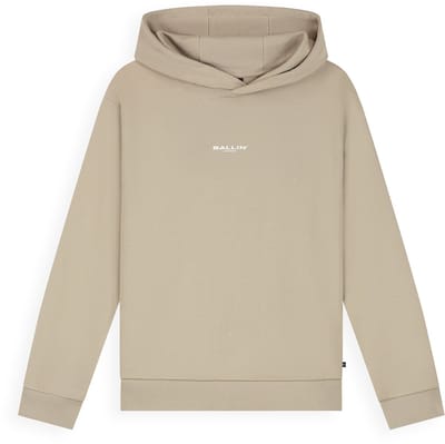 Ballin Amsterdam - Jongens Loose fit Sweaters Hoodie LS - Taupe - Maat 10