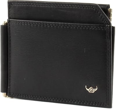 Golden Head Leren kaarthouder geldclip Polo Clip-Scheintasche 1960 Schwarz zwart