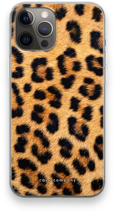 Case Company® - Hoesje geschikt voor iPhone 12 Pro Max hoesje - Luipaard - Soft Cover Telefoonhoesje - Bescherming aan alle Kanten en Schermrand