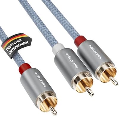 High Performance Y-RCA-kabel 10m - Briljante Geluidskwaliteit voor Subwoofers en Hifi