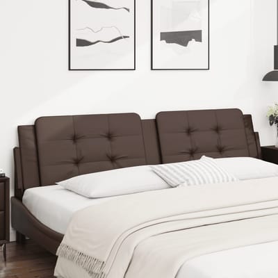 vidaXL - Hoofdbordkussen - "Zadar" - 200 - cm - kunstleer - bruin