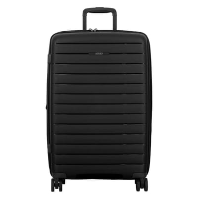 Jump Striper 4 wielen Trolley 68 cm met uitbreidingsplooi - Harde bagage - TSA slot - dark grey