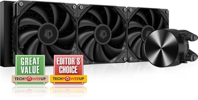 Vloeibare CPU-koeler - AIO-koeler Waterkoeler - Krachtige PC Koeling - 360 mm Radiator - 3 x 120 mm Fans - Zwart