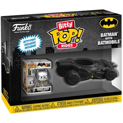 Batman Batman with Batmobile - (Bitty Pop! Ride) vinylfiguur Unisex Funko Pop! - Neutraal - Standard