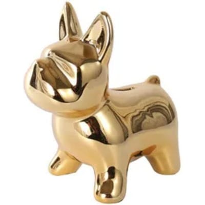 Roze Franse Bulldog Europese Keramische Ambachten Bulldog Spaarpot Woondecoratie Leuke Spaarpot Ornamenten Creatieve Bulldog Spaarpot