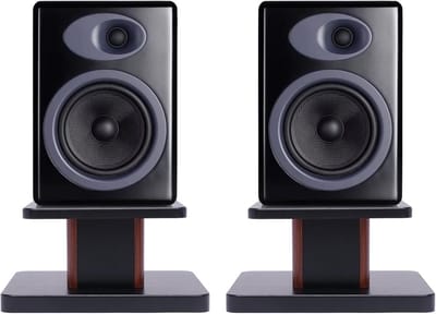 Houten Boekenplank Speaker Stands Paar - Verstevigd & Trillingsdempend voor Studio Monitors