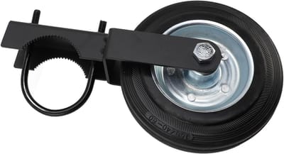 Poortwiel - Hulpwiel Hek - Poorten Ondersteunen - Verstelbare U-bout - 6 Inch 500 Lb - Zwart
