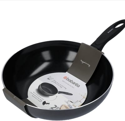 Brabantia Wokpan - Ø 28 cm - keramische antiaanbaklaag - Geschikt voor Inductie