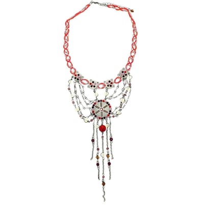 Behave - Ketting met gevlochten hanger, boho stijl, nikkelvrij
