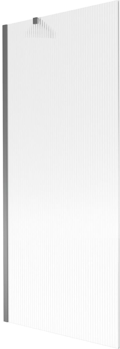 Mexen Next badwand 1-delig 80 x 150 , strepen, gun metal - 895-080-000-00-09-95