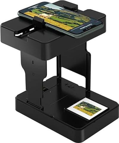 Mobiele 35mm Filmscanner – Dia’s & Negatieven Digitaliseren met Smartphone – Opvouwbare Fotoscanner voor Thuis