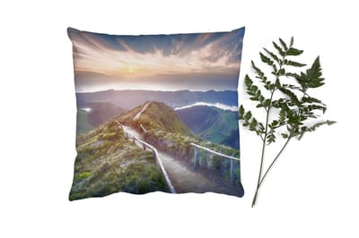 Sierkussens - Kussentjes Woonkamer - 40x40 cm - Bergen - Zon - Natuur