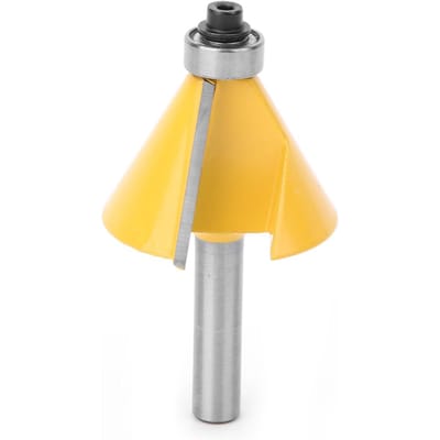 8mm Schacht Afschuining Afschuining Kantfrees met Lager Houtbewerking Frees 30 graden