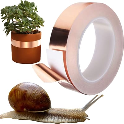 Springos Slakkentape - Anti- Slakkentape - Geleidende Tape - Koper - 10 M