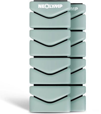 NEOLYMP Pilates enkelgewichten set van 2 – 1 kg siliconen pols- en enkelbanden