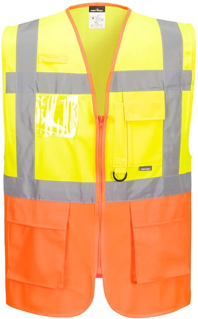 Portwest Praag Hi-Vis Executive Vest S376 - Geel - 5XL