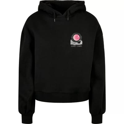 Merchcode - Sunset Charm Oversized Hoodie/trui - 4XL - Zwart